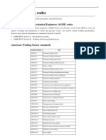 List of Welding Standards