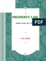 G. M. Wagh - Property Law - Indian Trusts Act, 1882 (2021)