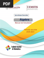 Manual Álgebra 20-21 Del Estudiante (Aprendizajes Esenciales) FINAL