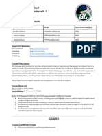 SLHS Syllabus 2022-23 For IB SL I