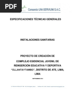 4.especificaciones Técnicas-Instalaciones Sanitarias