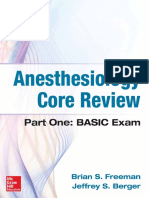 Anesthesiology Core Review