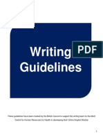 Writers Guidelines