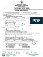 Diagnostic Test in Mathematics 8