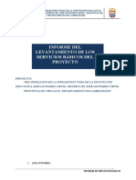 Informe de Factibilidad y Levantamiento de Los Servicios Básicos