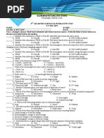 Science 10 2ND Summative Test