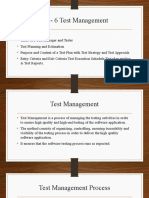 CH - 6 Test Management