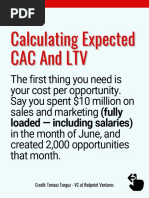 Calculating Expected CAC and LTV