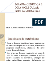 Engenharia Genética - Erros Inatos Do Metabolismo