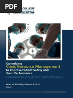 Optimizing Crisis Resource Management Improve Patient Safety Team Performance e