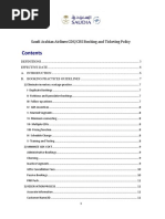 Saudi Arabian Airlines GDS/CRS Booking and Ticketing Policy