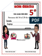 5° S18 Planeación Profa Kempis