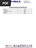 TDS For Paraffin Wax