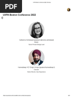 UXPA Boston Conference 2022 - Directory