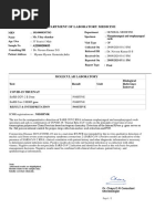 Department of Laboratory Medicine: Molecular Laboratory Test Result Unit Biological Reference Interval Covid-19 Truenat