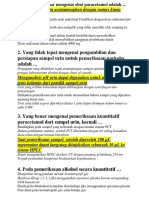 Yang Tidak Benar Mengenai Obat Paracetamol Adalah