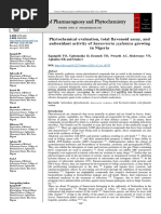 Phytochemical Evaluation, Total Flavonoid Assay, and Antioxidant Activity of Sansevieria Zeylanica Growing in Nigeria.