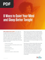 8 Ways To Quiet Your Mind and Sleep Better Tonight