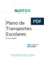 Plano de Transportes Escolares 2020 2021