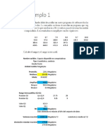 Rejemplos y Ejercicios Medidas de Tendencia Dispersión