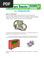 La Computacion para Segundo de Primaria