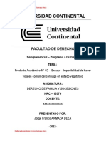 Producto Académico #02 - Universidad Continental - Jorge Franco Armaza Deza - Derecho de Familia y Sucesiones