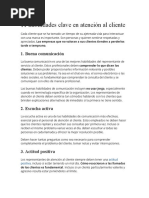 11 Habilidades Clave en Atención Al Cliente