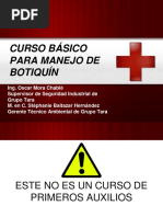 Curso Básico para Manejo de Botiquín