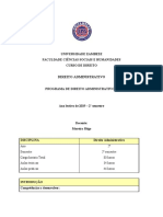 Programa de Direito Administrativo II 2019..