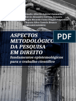 ASPECTOS METODOLÓGICOS DA PESQUISA EM DIREITO Fundamentos Epistemológicos para o Trabalho Científico