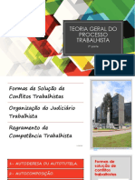 Aula 02 - Teoria Geral Do Processo - Solução de Conflitos - Justiça Do Trabalho e Competência