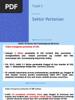 Topik 6 Sektor Pertanian