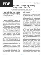 Solution of Abel's Integral Equation by Using Soham Transform