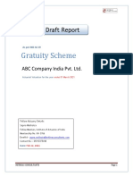 Gratuity Report IND As 19