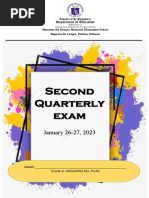 Quarterly Exam Answer Sheet