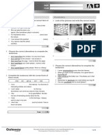 A1PLUS UNIT 5 Test Standard