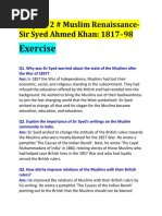 Chapter 2 Muslim Renaissance-Sir Syed Ahmaed Khan