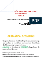 Tema 2. Introduccion Conceptos Gramaticales