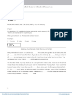 Use of English and Reading Exam Practice HW Key