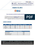 ValuEngine Weekly Newsletter August 12, 2011