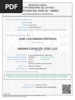 Certificado Rupe 2854050