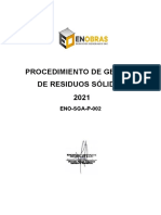 ENO SGA P 002 Procedimiento de Residuos