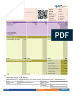 Deposit Slip For Bank: Amount Advance Tax Sales Tax/Excise Duty Total (RS.)