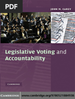 (Cambridge Studies in Comparative Politics) John M. Carey-Legislative Voting and Accountability-Cambridge University Press (2008)