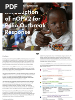 Introduction of nOPV2 For Polio Outbreak Response