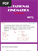 NOTES-Rotational Kinematics