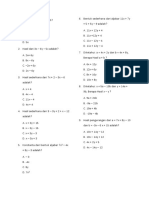 Soal Aljabar Kelas 7 Kurikulum Merdeka