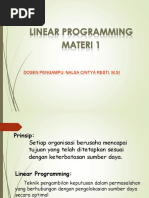 Program Linear Pendahuluan