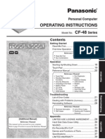 Operating Instructions CF-48: Personal Computer