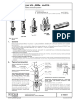 Pressure Valves Type MV.., DMV.. and SV..: 1. General